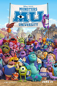 Movie poster for Monsters University